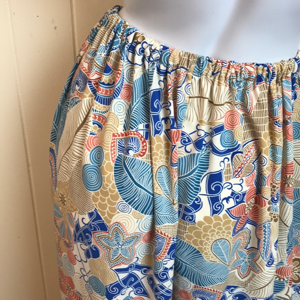 Vintage 60s/70s Style Retro Handmade Floral Skirt - Picture 3 of 5